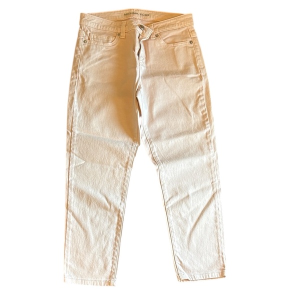 Michael Kors Izzy Cropped Skinny Ankle Jeans Light Pink Size 4 - Picture 5 of 5